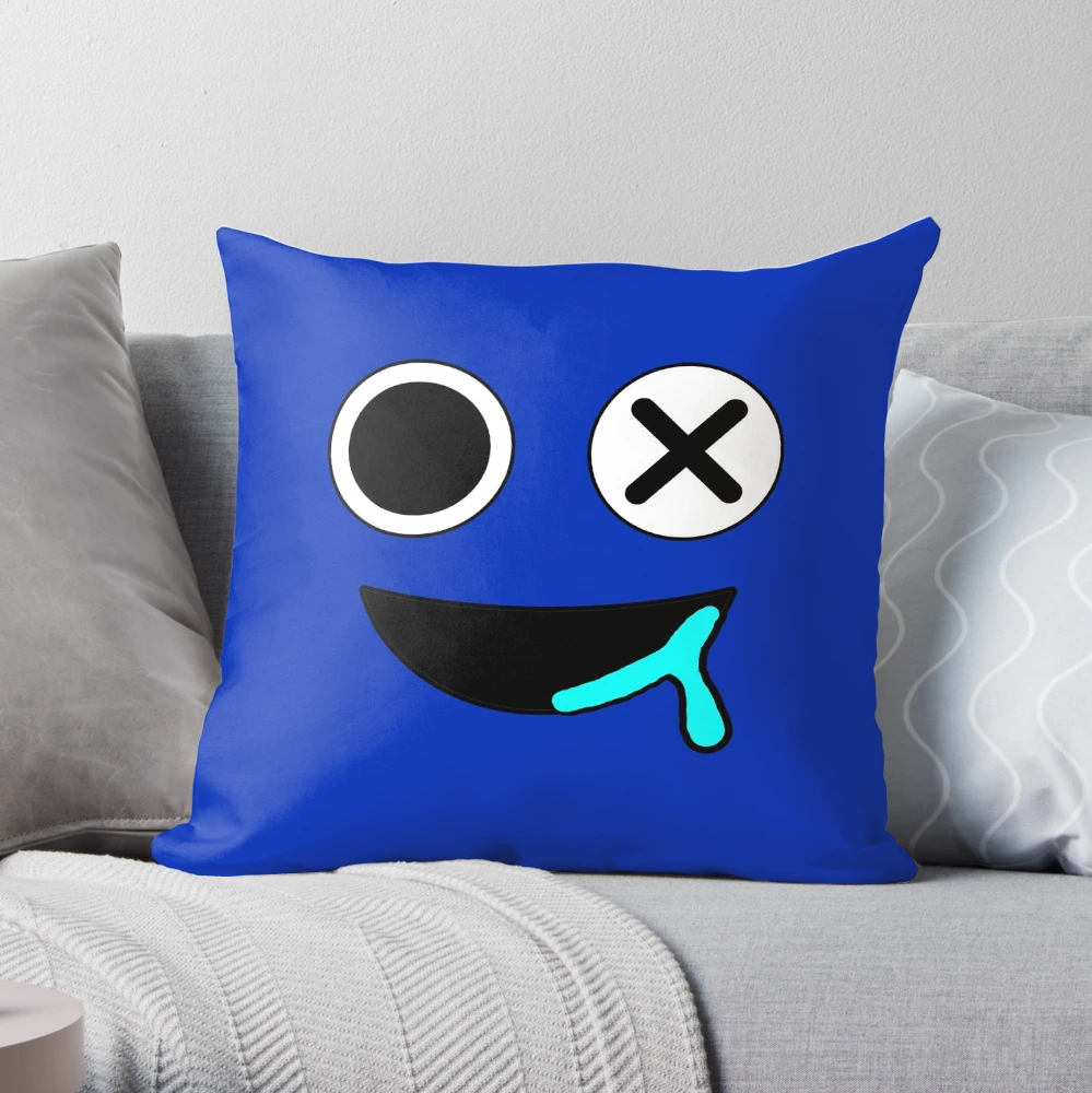 BLUE FACE Rainbow Friends. Blue Roblox Rainbow Friends Characters, roblox,  video game. Halloween Throw Pillow for Sale by Mycutedesings-1