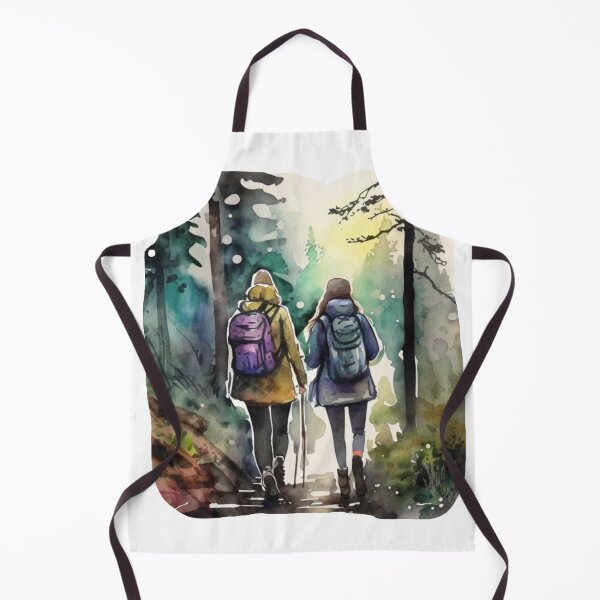 Artikelvorschau, Aquarell von Frauen, die einen Weg hinunter wandern entworfen und verkauft von Deedy Studio.