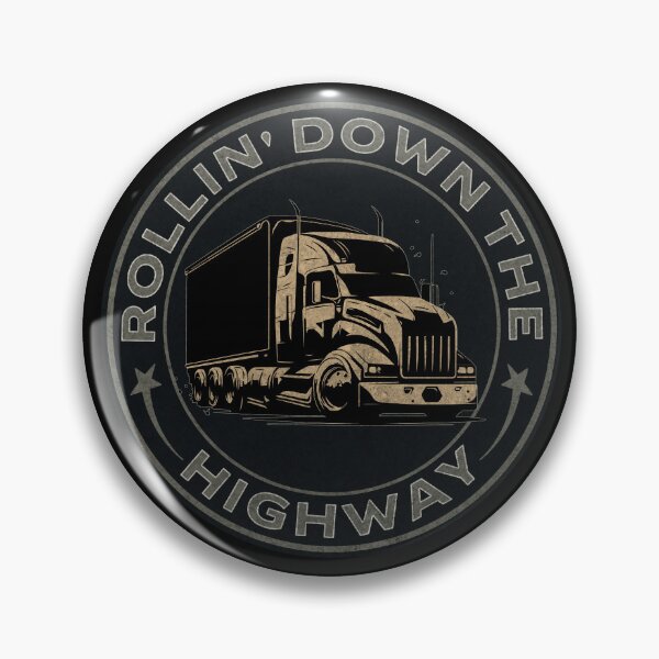 Item preview, Rollin Down The Highway Trucker Big Truck Driver Transport Trucker Trucking 18 Wheeler designed and sold by CarantinedChaos.