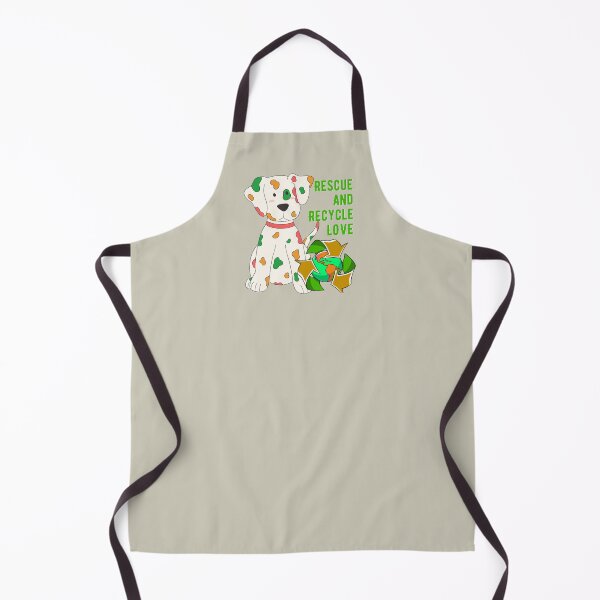 Item preview, Rescue and recycle love motivational puppy dalmatian, earth recycle and be earth friendly positive design designed and sold by tranquilbeach.