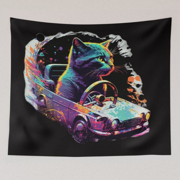 Item preview, Fast and Furry-ous: Cat Proves to be a Skilled Driver designed and sold by JOY STORE 45.