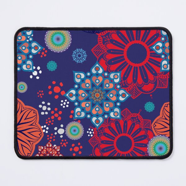 Item preview, mandalas and floral shapes combined modern pattern   designed and sold by Malogue.
