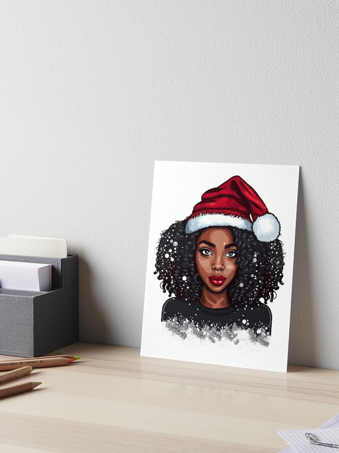 Christmas Gift Black Girl Reading Wall Art African American - Temu