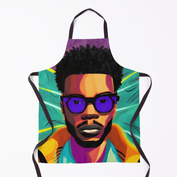 Artikelvorschau, Afro-abstrakte Kunst – Porträt eines schwarzen Mannes mit Sonnenbrille entworfen und verkauft von NoirCultureC-2.