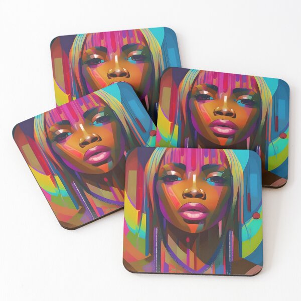 Item preview, Melanin Style Pop Art- Portrait of Black Woman designed and sold by NoirCultureC-2.