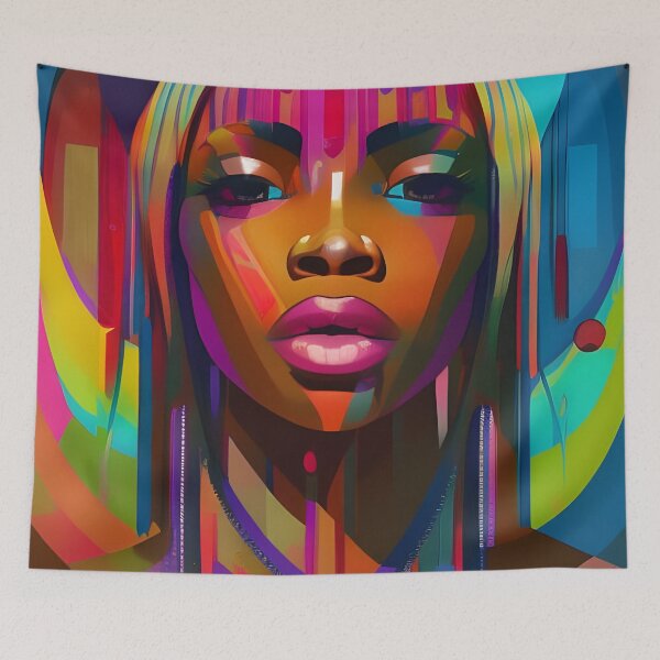 Item preview, Melanin Style Pop Art- Portrait of Black Woman designed and sold by NoirCultureC-2.