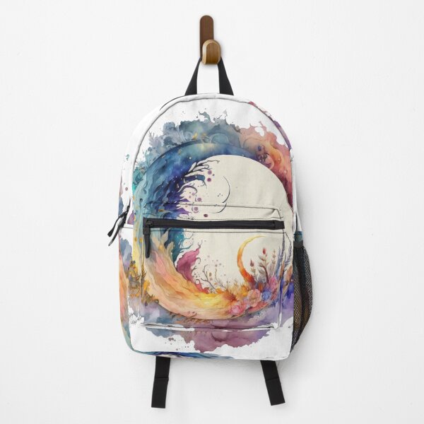 Item preview, Watercolor Sea And Sky Fantasy Circle Colorful Illustration designed and sold by entwithanaxe.