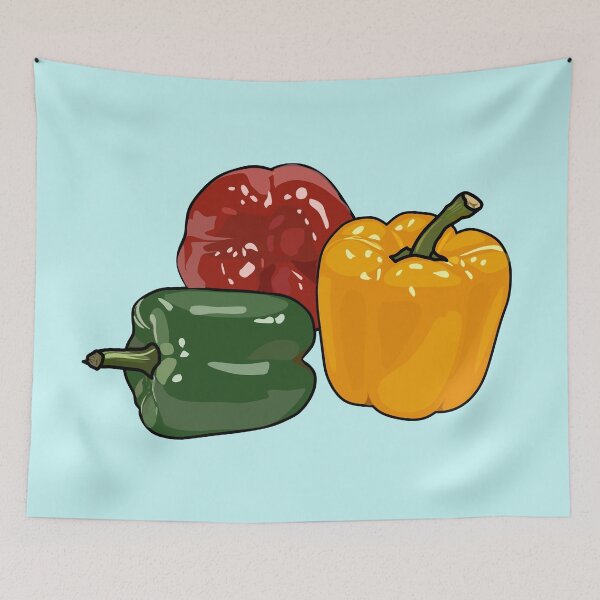 Item preview, Capsicum cartoon illustration designed and sold by Misscartoon.