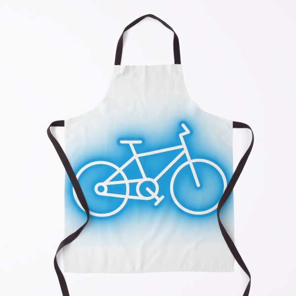 Item preview, White bicycle and blue glow behind it designed and sold by smitke.