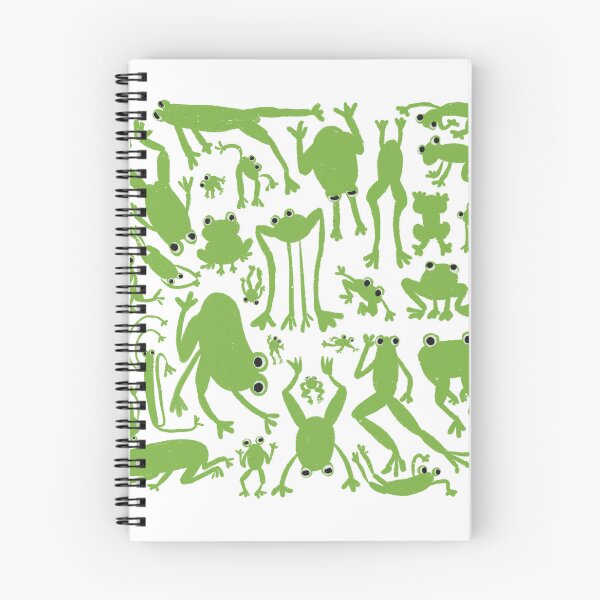 Item preview, Cute Funky Silly Little Green Frogs Digital Art Frog Pattern Design designed and sold by Bombidi.