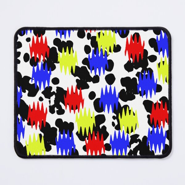 Item preview, 1940s Inspired Textile Print | Multicolored Abstract Rippled Dots designed and sold by clubnoirai.