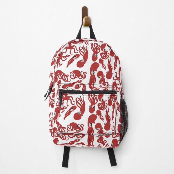 Item preview, Cute Silly Red octopus Digital Art Octopus Pattern Design designed and sold by Bombidi.