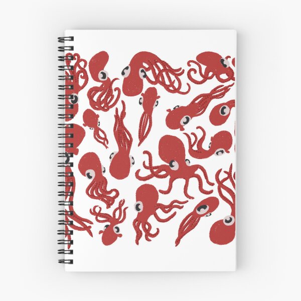 Item preview, Cute Silly Red octopus Digital Art Octopus Pattern Design designed and sold by Bombidi.