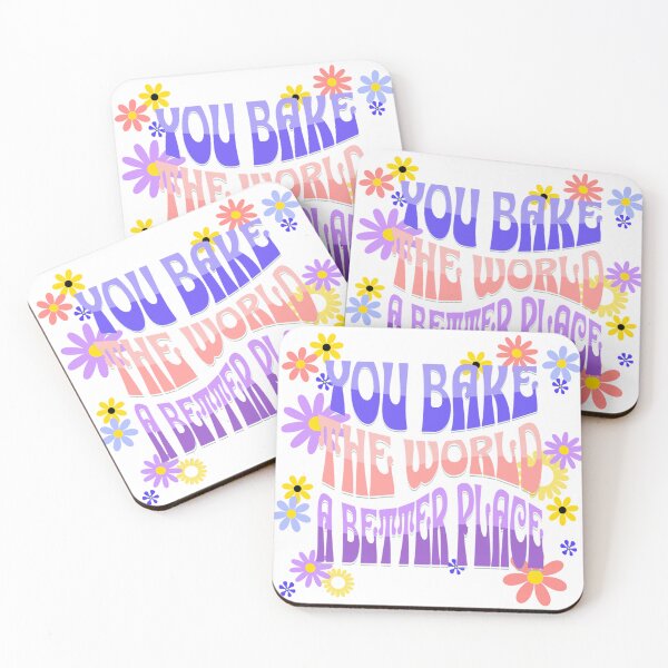 Item preview, You Bake The World A Better Place, Cute Saying, Baking, Cooking, Retro Font designed and sold by Siela.