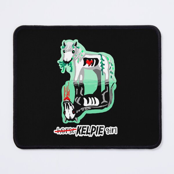Item preview, HORSE GIRL Kelpie (white) brook horse horse monster cryptid legend scary river monster designed and sold by sandpaperdaisy.