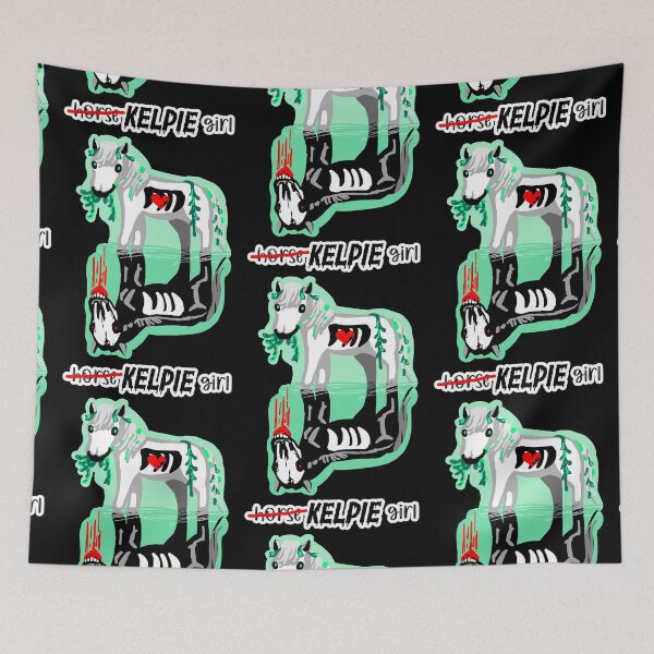Item preview, HORSE GIRL Kelpie (white) brook horse horse monster cryptid legend scary river monster designed and sold by sandpaperdaisy.
