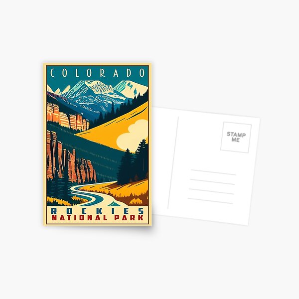 Item preview, Vintage Travel Colorado Rocky Mountain National Park designed and sold by CattlettArt.