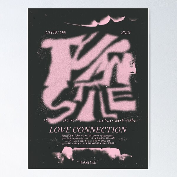 Item preview, Love Connection Poster (Black/Pink) designed and sold by theashleymay.