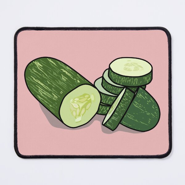 Item preview, Cucumber cartoon illustration designed and sold by Misscartoon.