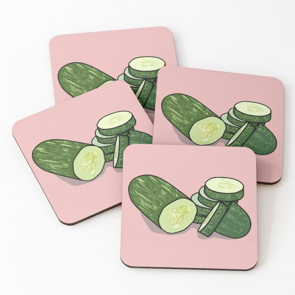 Item preview, Cucumber cartoon illustration designed and sold by Misscartoon.