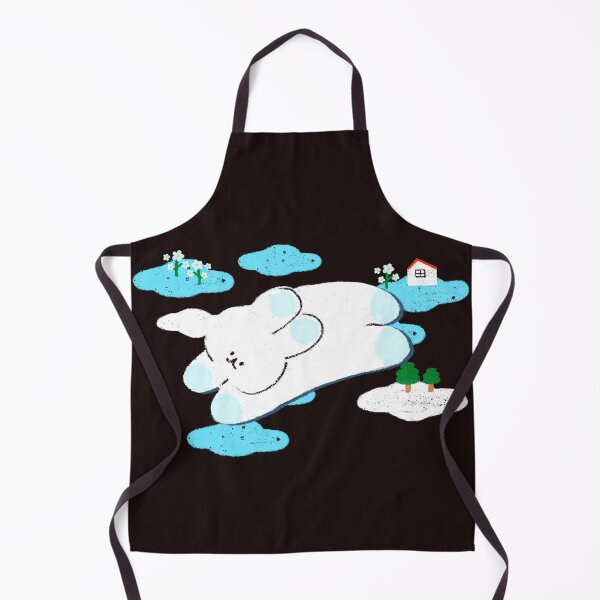 Item preview, Cartoon White Rabbit and sky flower home vector Design designed and sold by UnloveToy10.
