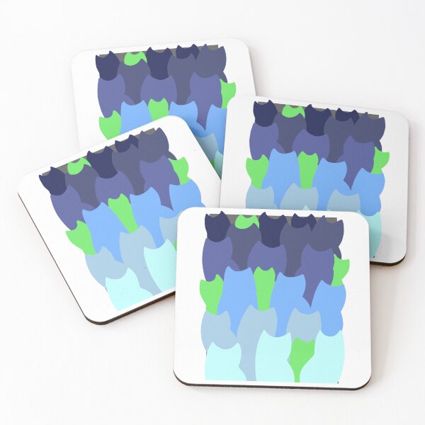 Item preview, colorful cat stack- blue designed and sold by RainbowsStar.