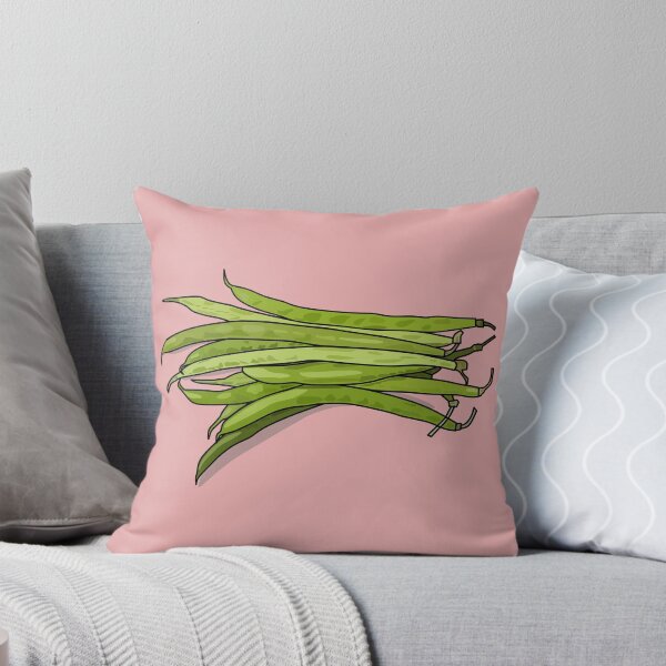 Item preview, Green beans cartoon illustration designed and sold by Misscartoon.