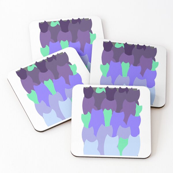 Item preview, Colorful cat stack- purple designed and sold by RainbowsStar.