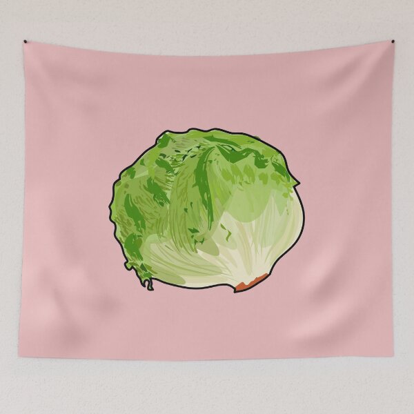 Item preview, Lettuce cartoon illustration designed and sold by Misscartoon.