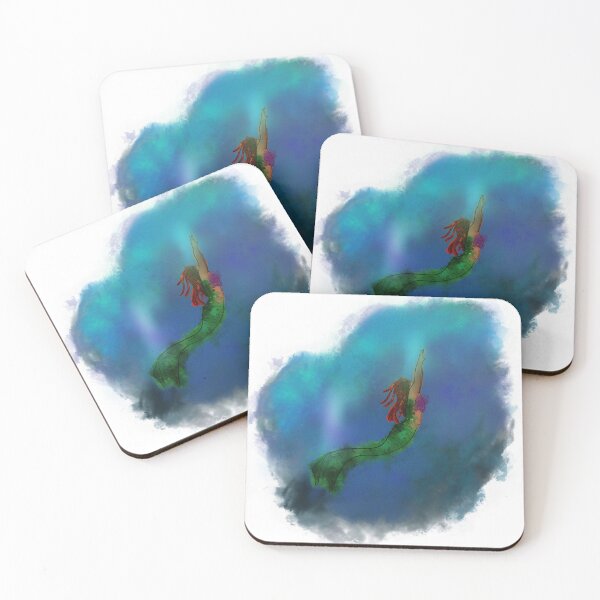 Item preview, Texturized Watercolor New Little Mermaid Design  designed and sold by QuintanillaShop.