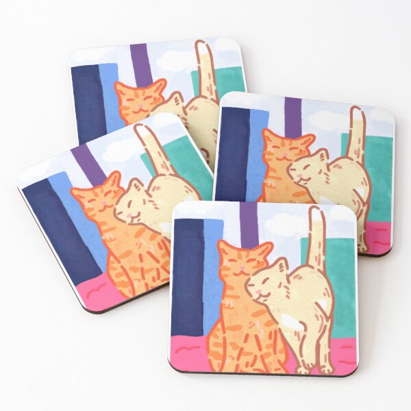 Item preview, Happy cat friends designed and sold by RainbowsStar.