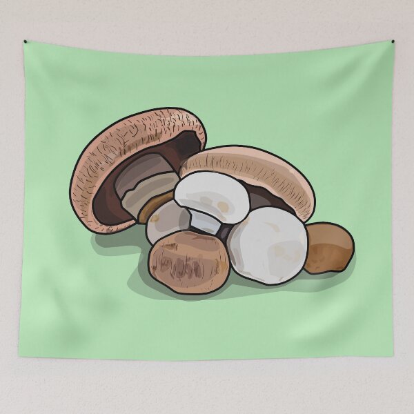 Item preview, Mushroom cartoon illustration designed and sold by Misscartoon.