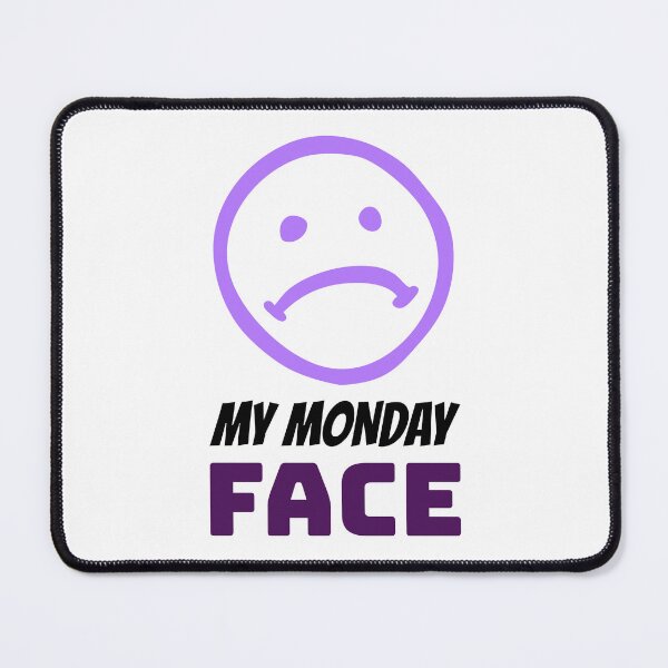 Item preview, My Monday Face designed and sold by crazydotdesigns.