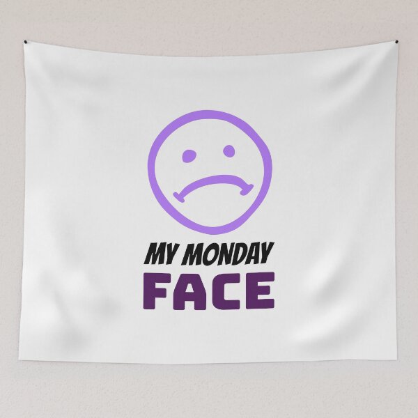 Item preview, My Monday Face designed and sold by crazydotdesigns.