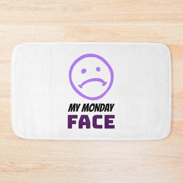 Item preview, My Monday Face designed and sold by crazydotdesigns.