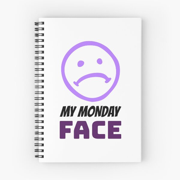Item preview, My Monday Face designed and sold by crazydotdesigns.