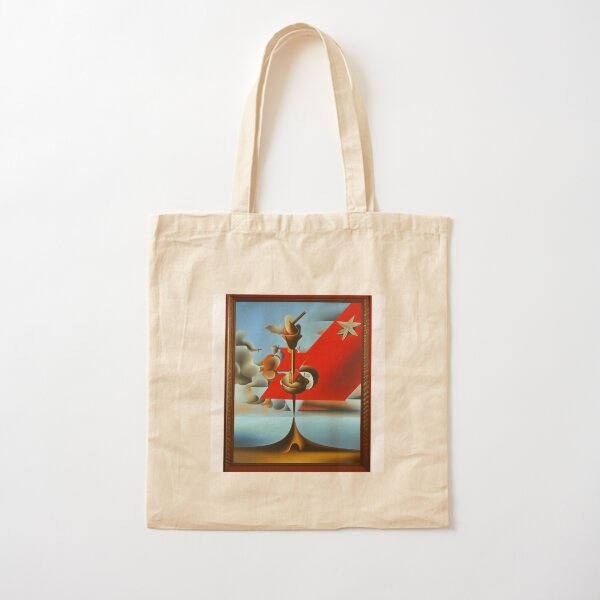 Soviet Red Army Hammer and Sickle ☭ surrealism Salvador Dali matte background melting oil on canvas Cotton Tote Bag