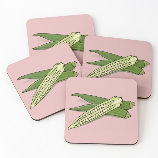 Item preview, Okra cartoon illustration designed and sold by Misscartoon.
