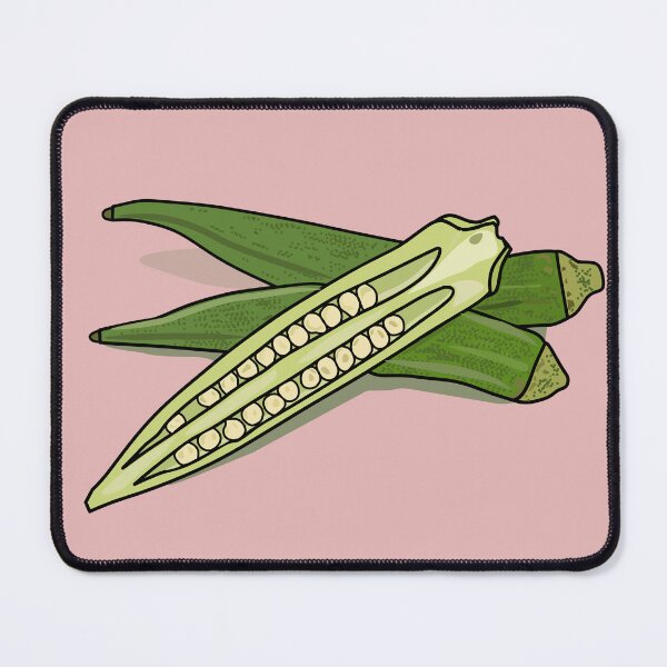 Item preview, Okra cartoon illustration designed and sold by Misscartoon.