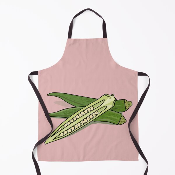 Item preview, Okra cartoon illustration designed and sold by Misscartoon.