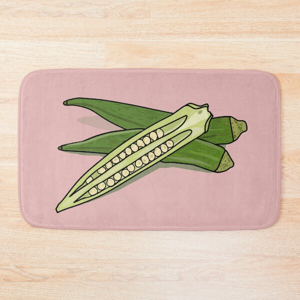 Item preview, Okra cartoon illustration designed and sold by Misscartoon.