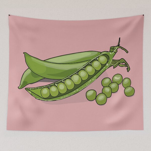 Item preview, Pea cartoon illustration designed and sold by Misscartoon.