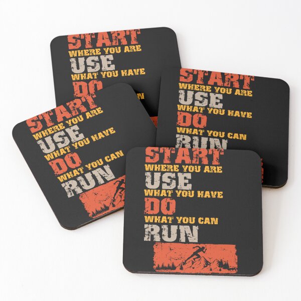 Item preview, Motivational Skyrunning Trail Running quote Start Use Do Run designed and sold by HomeCoquette.