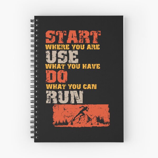 Item preview, Motivational Skyrunning Trail Running quote Start Use Do Run designed and sold by HomeCoquette.