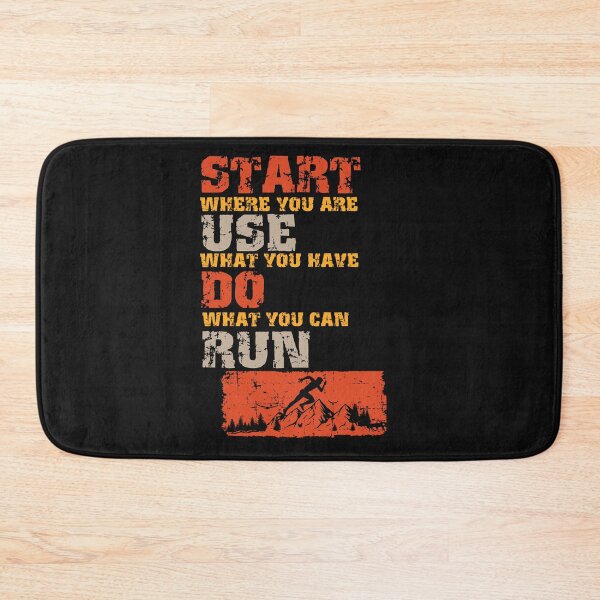 Item preview, Motivational Skyrunning Trail Running quote Start Use Do Run designed and sold by HomeCoquette.