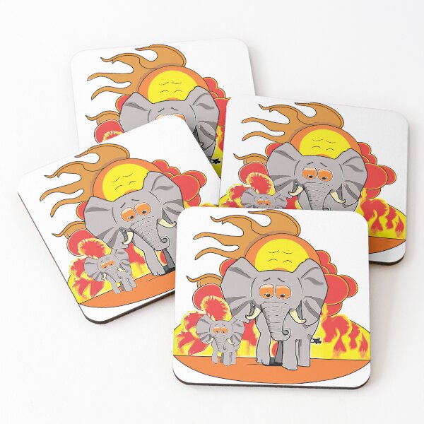 Item preview, Elephants wandering the warm African plains designed and sold by WildPenDesign.