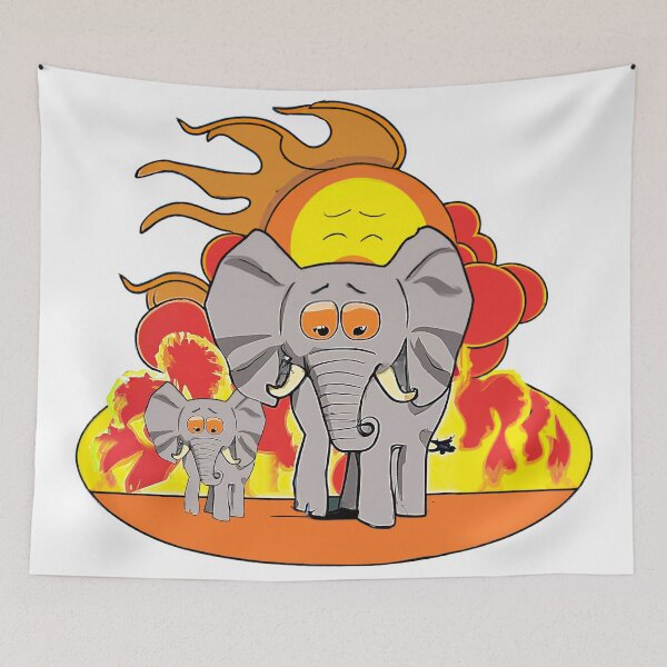 Item preview, Elephants wandering the warm African plains designed and sold by WildPenDesign.