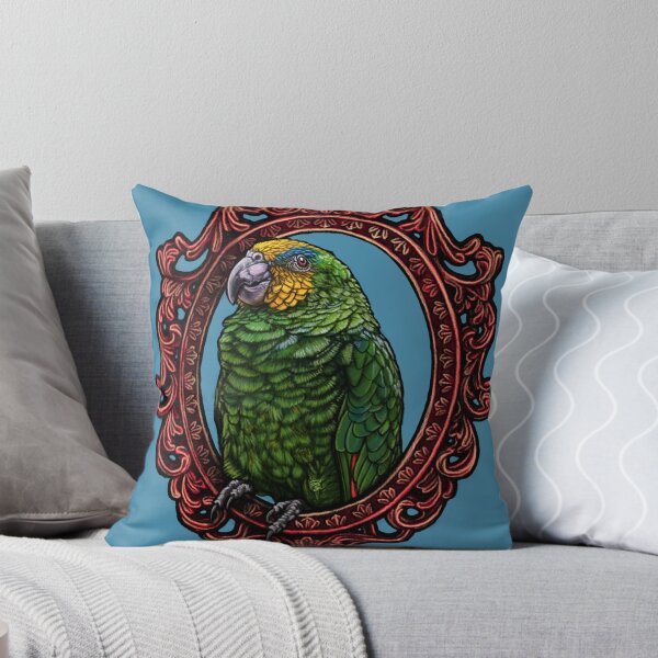 Item preview, Bird Cameo: Orange Winged Amazon Parrot designed and sold by FreyStrandDraws.