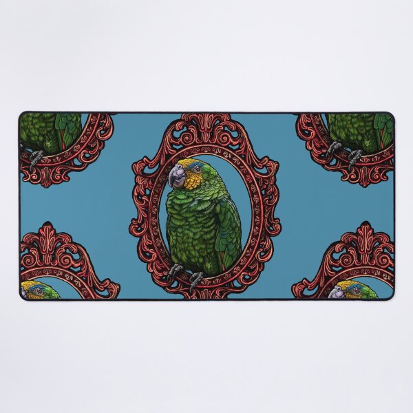 Item preview, Bird Cameo: Orange Winged Amazon Parrot designed and sold by FreyStrandDraws.