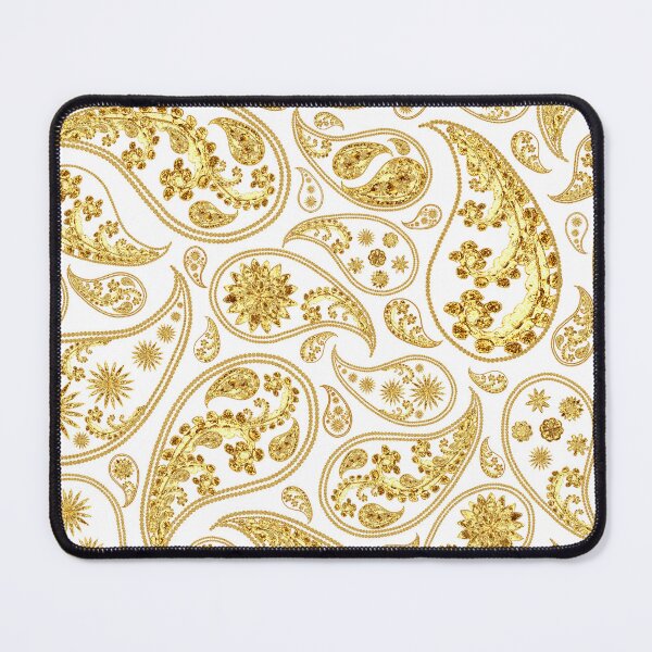 Item preview, Gold White Teardrop pattern In Golden Style designed and sold by Patternawy.